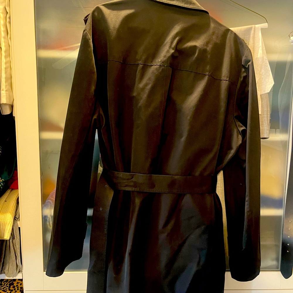 All Black Double Breasted with Belt Jacket